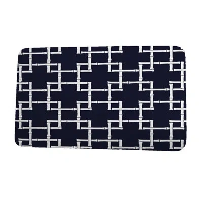 E By Design Rayon From Bamboo 1 Bath Mat In Navy Blue
