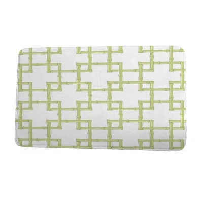 E By Design Rayon From Bamboo Bath Mat In Green