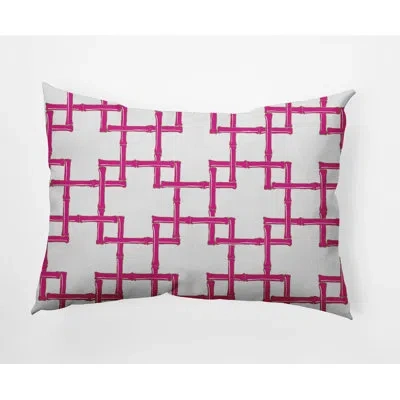 E By Design Rayon From Bamboo Decorative Lumbar Throw Pillow In Orchid