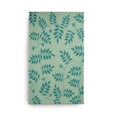 E By Design Rectangle Rectangle 1'6" X 2'6" Indoor/outdoor Area Rug With Non-slip Backing In Green
