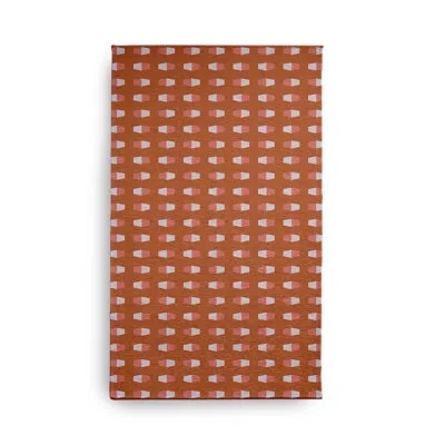 E By Design Rectangle Rectangle 1'6" X 2'6" Indoor/outdoor Area Rug With Non-slip Backing In Orange