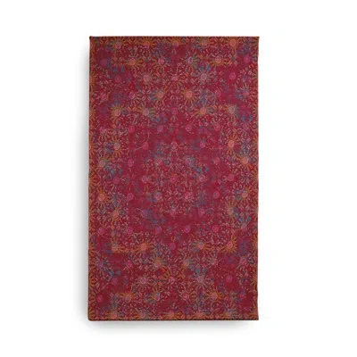 E By Design Rectangle Rectangle 1'6" X 2'6" Indoor/outdoor Area Rug With Non-slip Backing In Red
