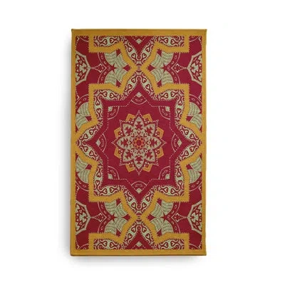 E By Design Rectangle Rectangle 1'6" X 2'6" Indoor/outdoor Area Rug With Non-slip Backing In Yellow