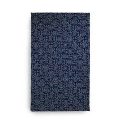 E By Design Rectangle Rectangle 18" X 30" Indoor/outdoor Area Rug With Non-slip Backing In Blue