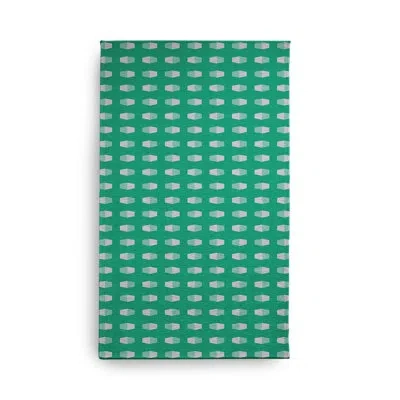 E By Design Rectangle Rectangle 18" X 30" Indoor/outdoor Area Rug With Non-slip Backing In Green
