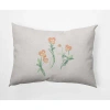E By Design Rectangular Cotton Pillow Cover & Insert In Orange