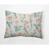 E By Design Rectangular Cotton Pillow Cover & Insert In Orange
