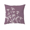 E By Design Rectangular Cotton Pillow Cover & Insert In Purple