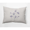 E By Design Rectangular Cotton Pillow Cover & Insert In Purple