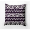 E By Design Rectangular Cotton Pillow Cover & Insert In Purple