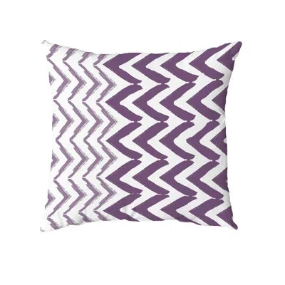 E By Design Rectangular Cotton Pillow Cover & Insert In Purple