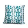 E By Design Rectangular Cotton Pillow Cover & Insert In Teal