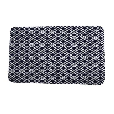 E By Design Rope Rigging Bath Mat In Navy