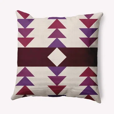 E By Design Sagebrush Decorative Throw Pillow Square In Amethyst