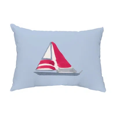 E By Design Sail Away Outdoor Pillow Cover & Insert In Blue