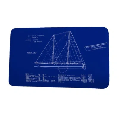 E By Design Sail Plan Bath Mat