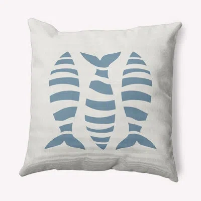 E By Design Sail Sun And Fun Animal Print Throw Pillow In Dusty Smoke