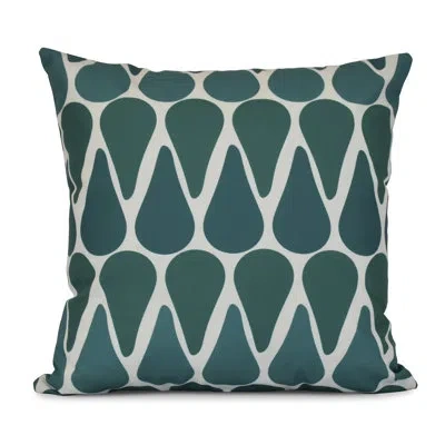 E By Design Sail, Sun, & Fun Square Pillow Cover & Insert In Green