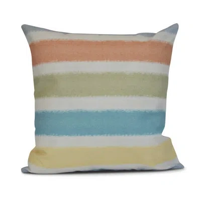 E By Design Sail, Sun, & Fun Square Pillow Cover And Insert In Light Blue