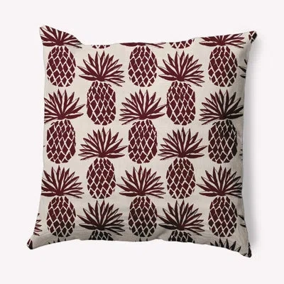 E By Design Saniyah Pineapple Stripes Decorative Square Pillow Cover In Autumn Blue