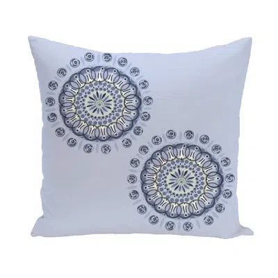 E By Design Sea Flower Outdoor Pillow Cover & Insert In Baby Blue