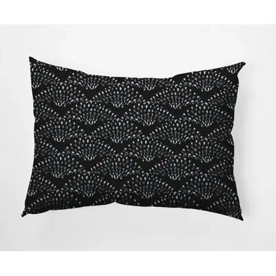 E By Design Silwell Rectangular Pillow Cover And Insert In Black