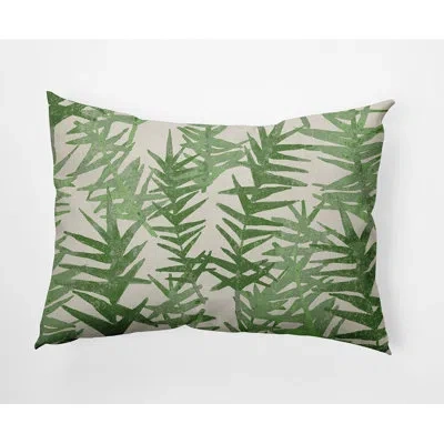 E By Design Spikey Rectangular  Pillow Cover & Insert In Green