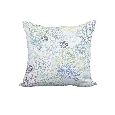 E By Design Square Cotton Pillow Cover And Insert