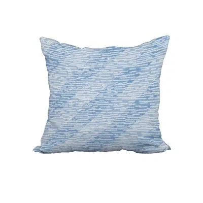 E By Design Square Cotton Pillow Cover And Insert In Blue