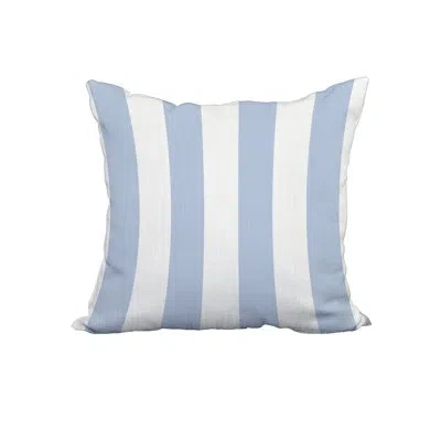 E By Design Square Cotton Pillow Cover & Insert In Blue