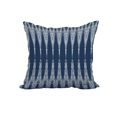 E By Design Square Cotton Pillow Cover And Insert In Blue