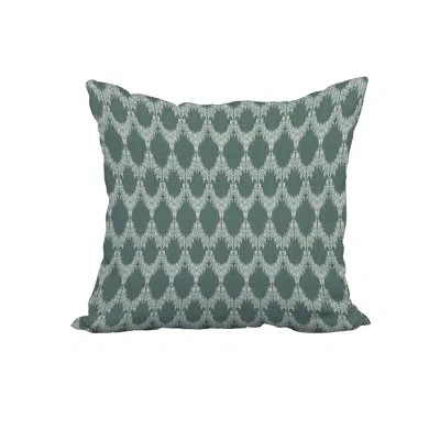 E By Design Square Cotton Pillow Cover And Insert In Green