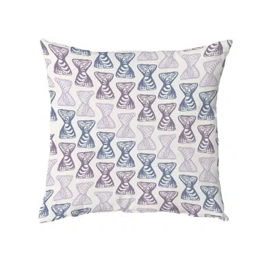 E By Design Square Cotton Pillow Cover & Insert In Lavendar
