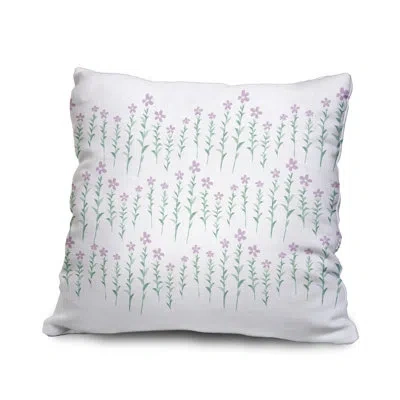 E By Design Square Cotton Pillow Cover & Insert In Purple
