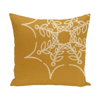 E By Design Square Outdoor Pillow In Gold