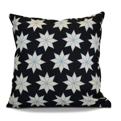 E By Design Square Outdoor Pillow In Navy Blue