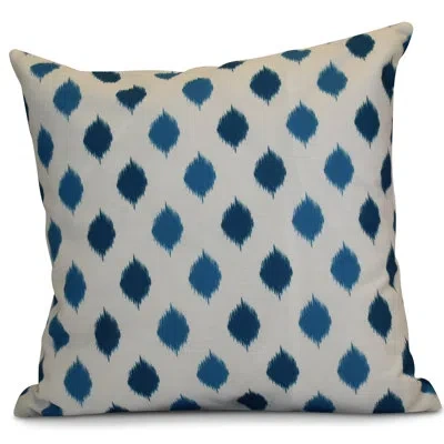 E By Design Square Outdoor Pillow In Teal