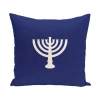 E By Design Square Pillow In Blue