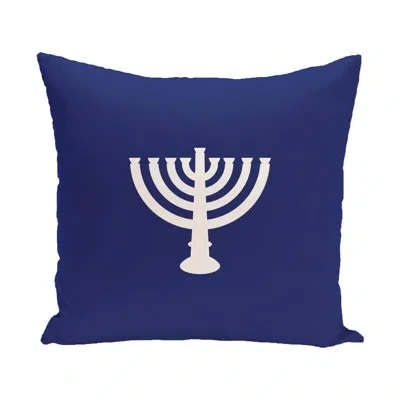 E By Design Square Pillow In Blue