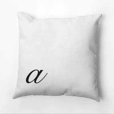 E By Design Square Pillow Cover And Insert In Black