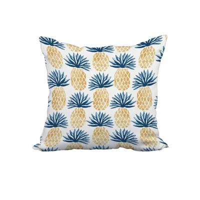 E By Design Square Pillow Cover And Insert In Blue