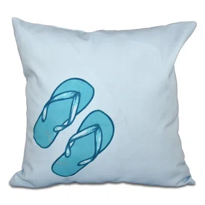 E By Design Square Pillow Cover & Insert In Blue