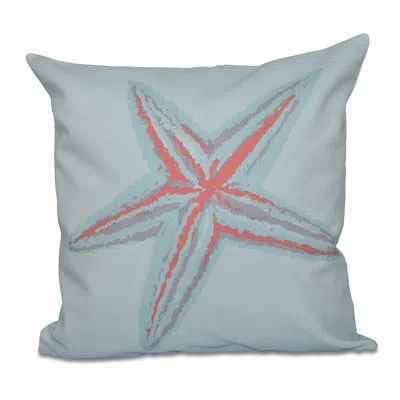 E By Design Square Pillow Cover & Insert In Blue
