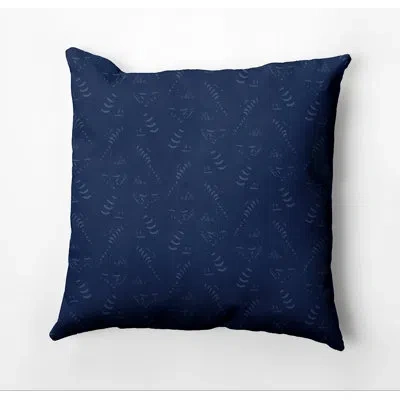 E By Design Square Pillow Cover & Insert In Blue