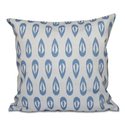 E By Design Square Pillow Cover & Insert In Blue