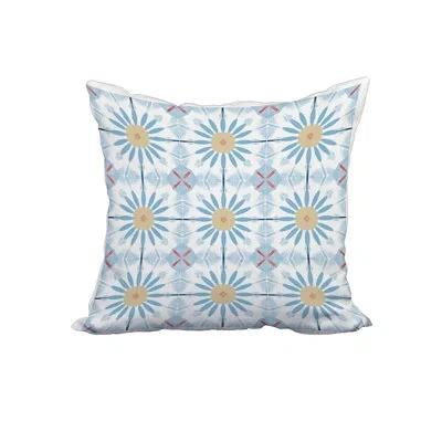E By Design Square Pillow Cover And Insert In Blue