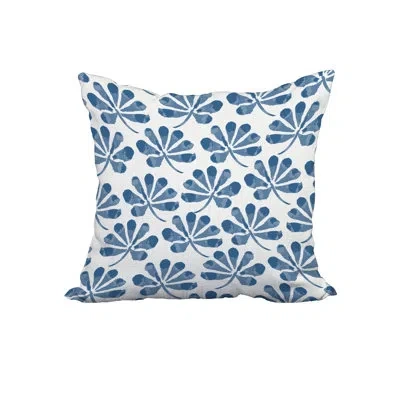 E By Design Square Pillow Cover And Insert In Blue