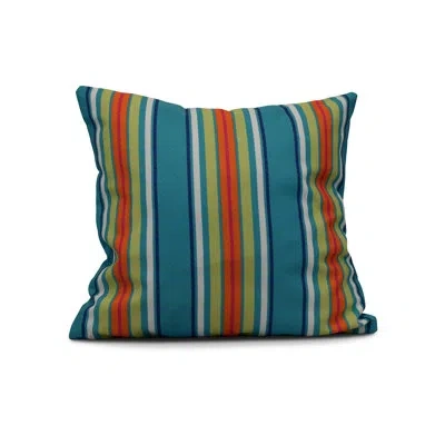 E By Design Square Pillow Cover & Insert In Blue,green