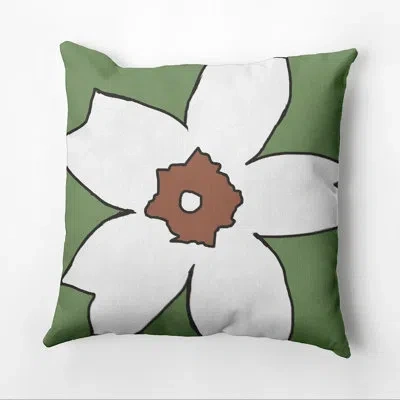 E By Design Square Pillow Cover & Insert In Edamame,hu Poo