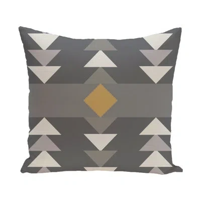 E By Design Square Pillow Cover & Insert In Gray